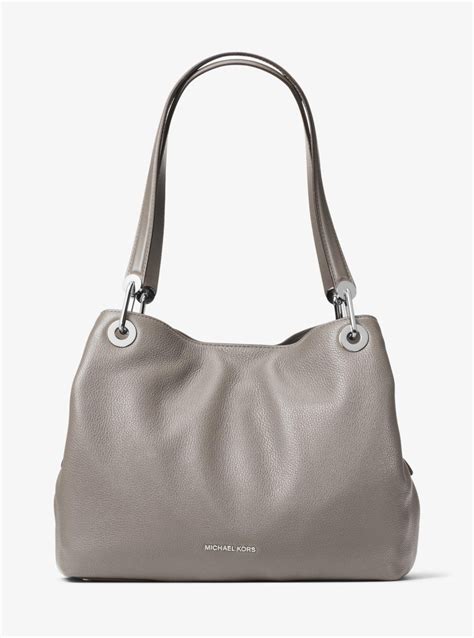 michael kors raven grey|Michael Kors large raven bag.